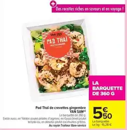 Carrefour Market Pad thai de crevettes gingembre offre
