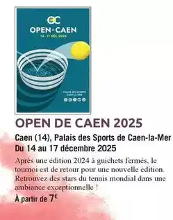 Open de caen 2025