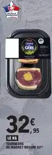 E.Leclerc Francaise - tournedos de magret rossin x2 offre