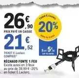 E.Leclerc E.leclerc - rechaud fonte 1 feu offre