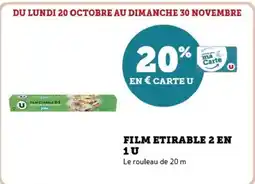 Hyper U Film etirable 2 en 1u offre