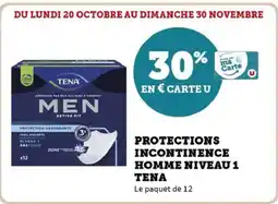 Hyper U Protections incontinence homme niveau 1 tena offre