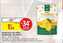 Intermarché DELIGHTS Mangues séchées sunshine offre