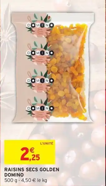 Intermarché DOMINO Raisins secs golden offre
