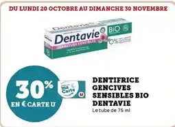 Hyper U Dentifrice gencives sensibles bio dentavie offre