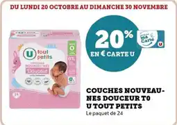 Hyper U Couches nouveau nes douceur to u tout petits offre