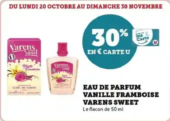 Hyper U Eau de parfum vanille varens sweet offre