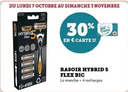Hyper U Rasoir hybrid 5 flex bic offre