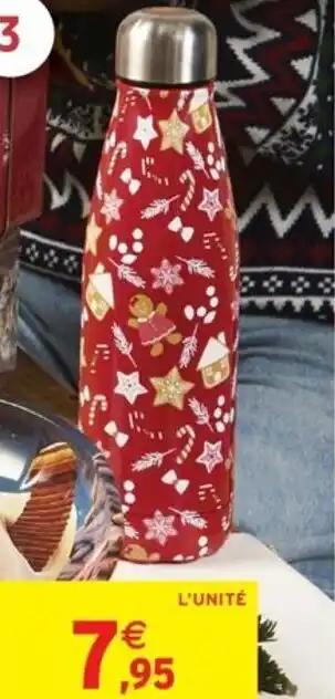 Intermarché Bouteille isotherme en métal offre
