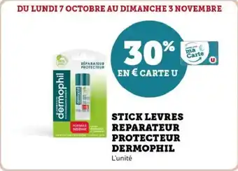 Hyper U Stick levres reparateur protecteur dermophil offre
