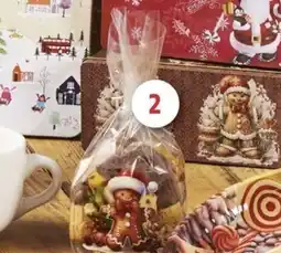 Intermarché Sachets de biscuits joyeux noël + liens 14 x 23 cm offre