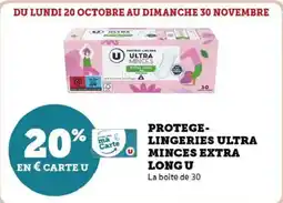 Hyper U Protege lingeries ultra o minces extra long u offre