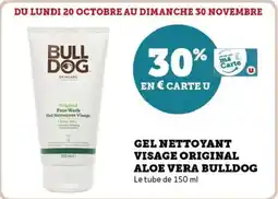 Hyper U Gel nettoyant visage original aloe vera bulldog offre