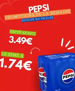 marché frais Géant Pepsi - 6x33cl offre