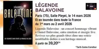 Carrefour Market Mars - légende balavoine offre