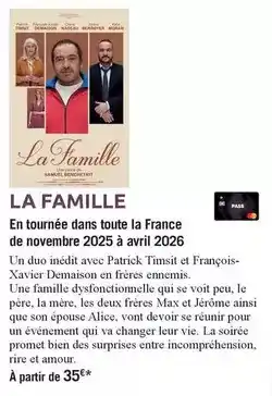 Carrefour Market Repas de famille - en tournee dans toute la france de novembre 2025 à avir 2026 offre