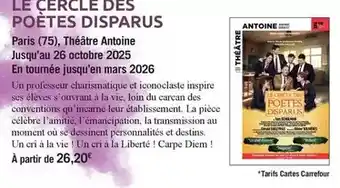 Carrefour Market Mars - paris theâtre antoine jusqu'au 26 octobre 2025 offre
