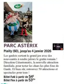 Carrefour Market Bien - parc astérix offre