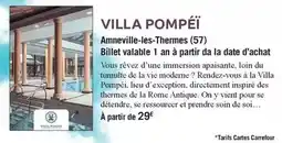 Carrefour Market La vie - villa pompeï offre
