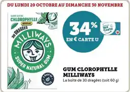 Hyper U Gum clorophylle milliways offre