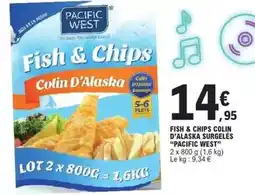 E.Leclerc Fish & chips colin d'alaska surgeles offre