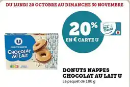 Hyper U Donuts nappes chocolat au lait u offre