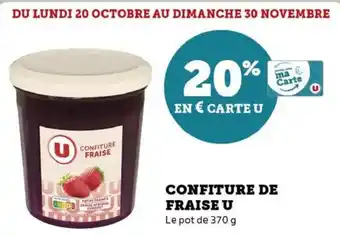 Hyper U Confiture de fraise u offre
