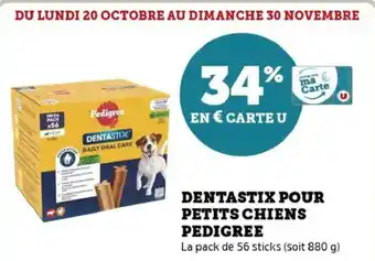 Hyper U Dentastix pour petits chiens pedigree offre