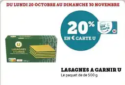 Hyper U Lasagnes a garnir u offre