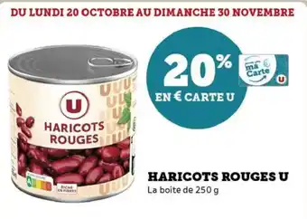 Hyper U Haricots rouges u offre