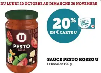 Hyper U Sauce pesto rosso u offre