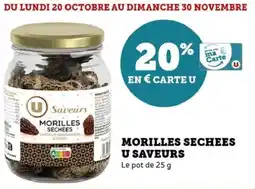 Hyper U Morilles sechees u saveurs offre
