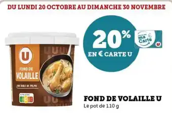 Hyper U Fond de volaille u offre