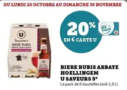 Hyper U Biere rubis abbaye hoellingem u saveurs 5 offre