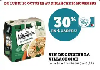 Hyper U Vin de cuisine la villageoise offre