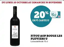 Hyper U Fitou aop rouge les pluviers u offre