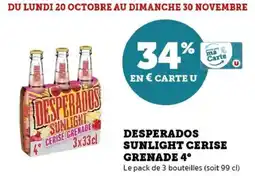 Hyper U Desperados sunlight cerise grenade 4° offre