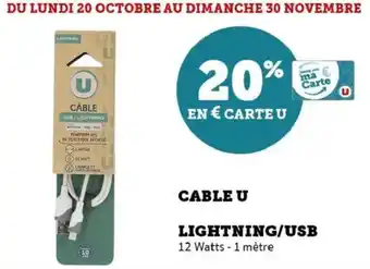 Hyper U Cable u lightning/usb offre