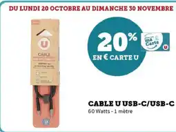 Hyper U Cable u usb-c/usb-c offre