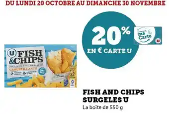 Hyper U Fish and chips surgeles u offre