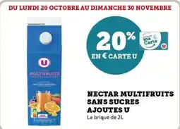 Hyper U Nectar multifruits sans sucres ajoutes u offre