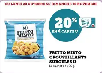 Hyper U Fritto misto croustillants surgeles u offre