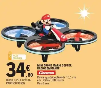 E.Leclerc Mini drone mario copter radiocommandé offre
