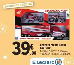 E.Leclerc Coffret team honda factory offre
