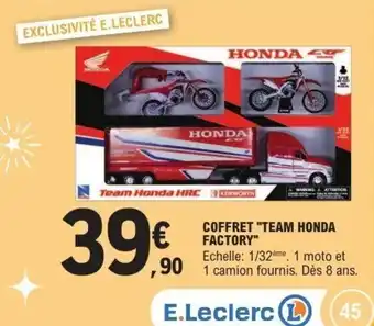 Coffret team honda factory