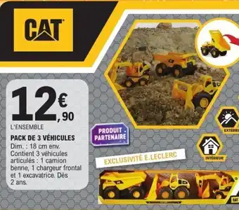 E.Leclerc Pack de 3 véhicules offre