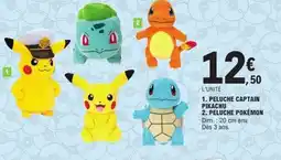 E.Leclerc Peluche captain,peluche pokémon offre