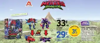 E.Leclerc Robot transformable 22 cm env. dinoster offre