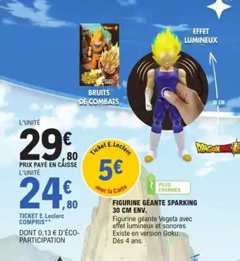 E.Leclerc Figurine géante sparking 30 cm env. offre
