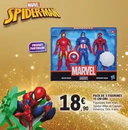 E.Leclerc Pack de 3 figurines 15 cm env. offre